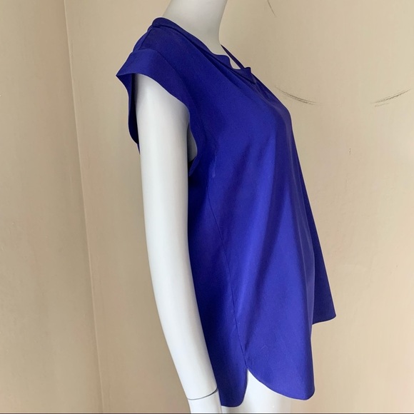 3.1 PHILLIP LIM Silk Round Neck Purple Blouse - Picture 8 of 14